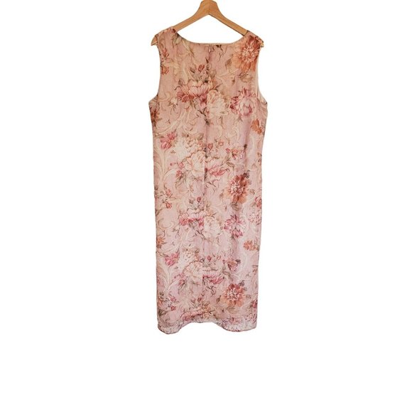 Macys‎ Floral Flowy Dress set Size 2X Pink Flowy - Picture 3 of 11
